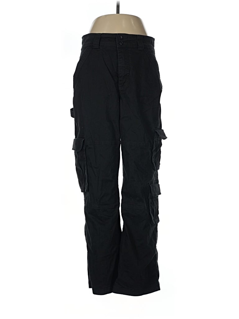 Pre-owned Abercrombie & Fitch Cargo Pants In Black