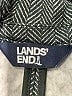 Lands' End 100% Polyester Chevron-herringbone Gray Blazer Size 1X - photo 6