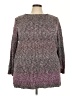 Avenue Tweed Burgundy Pullover Sweater Size 22 Plus - photo 1