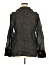 MNG Metallic Black Long Sleeve Blouse Size 10 - photo 2