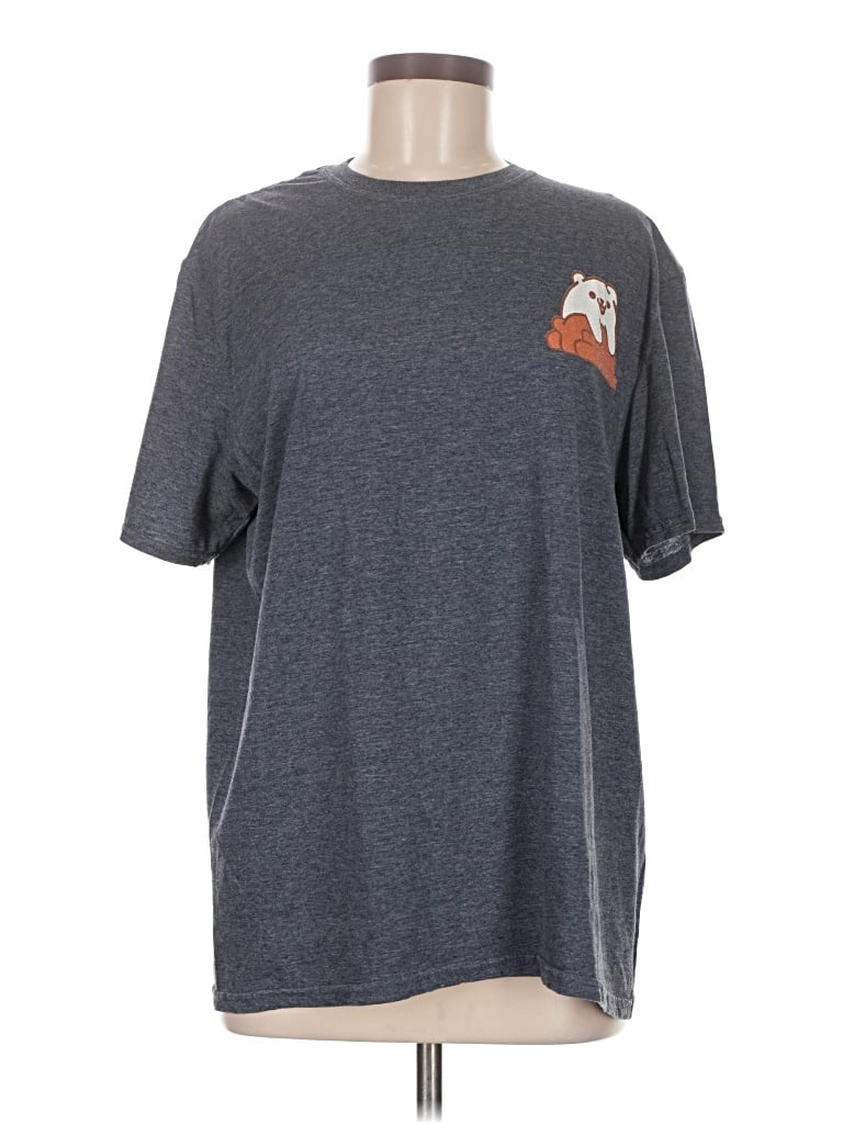 Pre-owned Gildan Short Sleeve T-shirt In Gray