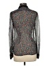 Diane von Furstenberg Print Silver Long Sleeve Blouse Size 6 - photo 2