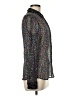 Diane von Furstenberg Print Silver Long Sleeve Blouse Size 6 - photo 4