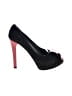 Stuart Weitzman Color Block Black Heels Size 7 1/2 - photo 1