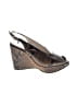 Robert Clergerie Animal Print Brown Wedges Size 9 1/2 - photo 1