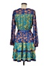 Current Air 100% Polyester Paisley Blue Casual Dress Size M - photo 2