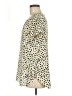 Ann Taylor 100% Polyester Polka Dots Yellow Short Sleeve Blouse Size M - photo 5