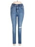 Zara Hearts Blue Jeans Size 8 - photo 1