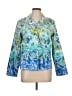 Coldwater Creek Print Blue Jacket Size L - photo 1