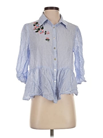 Pol 3/4 Sleeve Button-Down Shirt (view 1)