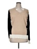 Ann Taylor LOFT Outlet 100% Cotton Color Block Tan Pullover Sweater Size XL - photo 1