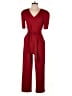 DKNY Solid Red Jumpsuit Size 4 - photo 1
