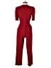 DKNY Solid Red Jumpsuit Size 4 - photo 2