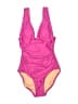 J.Crew Solid Pink One Piece Swimsuit Size 0 - photo 1