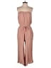 Elan 100% Rayon Solid Pink Jumpsuit Size M - photo 1