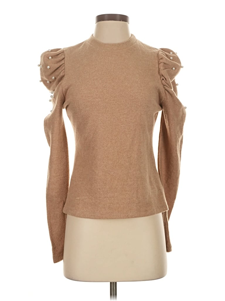 Pre-owned Pomander Place Turtleneck Sweater In Tan