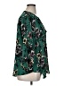 Torrid 100% Polyester Floral Green 3/4 Sleeve Blouse Size 1X Plus (1) - photo 4