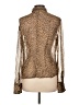 J.Crew Animal Print Brown Long Sleeve Blouse Size 10 - photo 2