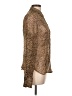 J.Crew Animal Print Brown Long Sleeve Blouse Size 10 - photo 4
