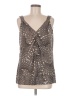 212 Collection Brown Sleeveless Blouse Size M - photo 1