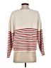 MNG Stripes Ivory Red Pullover Sweater Size XS - photo 2