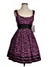 Ruby Rox Animal Print Purple Cocktail Dress Size 3 - photo 1