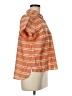 CAbi Stripes Orange Short Sleeve Button-Down Shirt Size M - photo 4