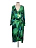 DKNY 100% Polyester Tie-dye Green Cocktail Dress Size 10 - photo 1