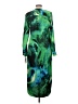 DKNY 100% Polyester Tie-dye Green Cocktail Dress Size 10 - photo 2
