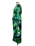 DKNY 100% Polyester Tie-dye Green Cocktail Dress Size 10 - photo 5
