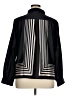 Halogen 100% Polyester Stripes Black Long Sleeve Blouse Size XL - photo 2