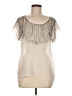 Maurices 100% Polyester Ivory Short Sleeve Blouse Size M - photo 1