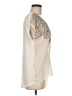Maurices 100% Polyester Ivory Short Sleeve Blouse Size M - photo 4