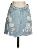 Shein Blue Denim Skirt Size S - photo 1
