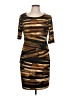 Connected Apparel Camo Brown Casual Dress Size 10 (petite) - photo 1