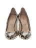 M. Gemi Animal Print Ivory Heels Size EU 37 - photo 2