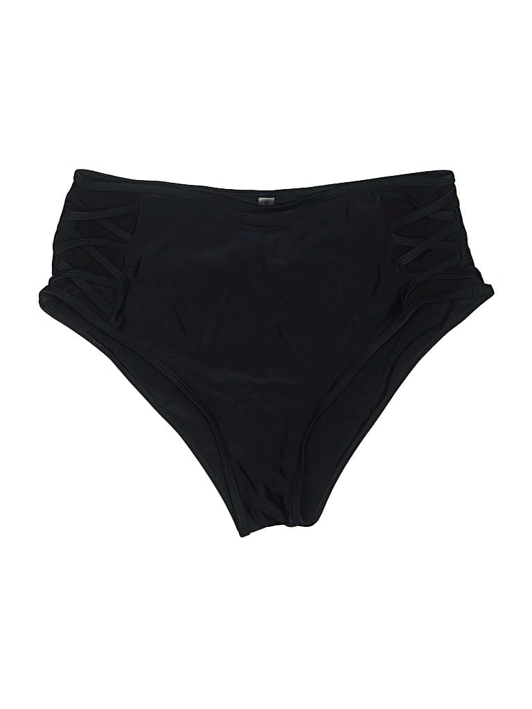 Pre-owned Zaful Swimsuit Bottoms In Black