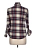 Passport 100% Polyester Plaid Blue Long Sleeve Blouse Size L - photo 2