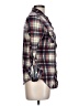 Passport 100% Polyester Plaid Blue Long Sleeve Blouse Size L - photo 4