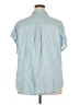 Torrid 100% Tencel Blue Short Sleeve Button-Down Shirt Size 2X Plus (2) - photo 2