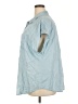 Torrid 100% Tencel Blue Short Sleeve Button-Down Shirt Size 2X Plus (2) - photo 5