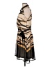 DKNY 100% Polyester Animal Print Brown Cocktail Dress Size 12 - photo 5