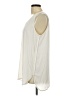 Ann Taylor LOFT 100% Polyester Ivory Sleeveless Blouse Size L - photo 5