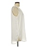 Ann Taylor LOFT 100% Polyester Ivory Sleeveless Blouse Size L - photo 4