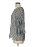 Calvin Klein 100% Polyester Gray 3/4 Sleeve Blouse Size L - photo 5