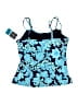 Swim Solutions Paisley Blue Swimsuit Top Size 12 - photo 2