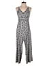Polly & Esther Graphic Silver Jumpsuit Size M (estimated) - photo 1