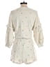 Something Navy 100% Cotton Hearts Ivory Romper Size XS - photo 2