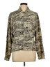 Anna and Frank 100% Silk Animal Print Gold Silk Pullover Sweater Size L - photo 1