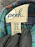 Peek... 100% Cotton Plaid Teal Long Sleeve Button-Down Shirt Size XS (kids) - photo 3